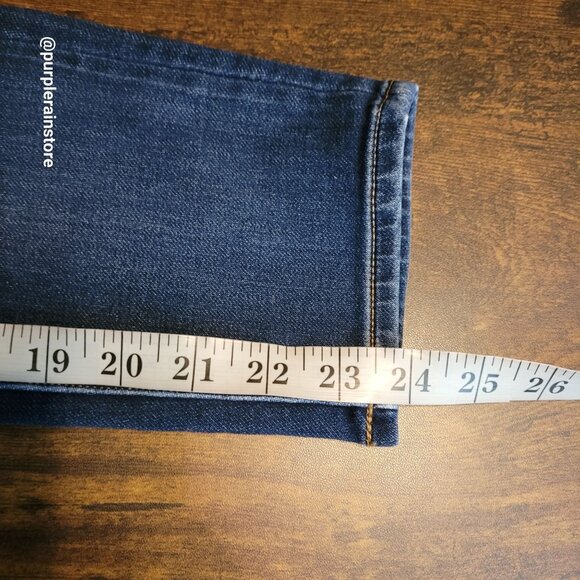American Eagle Jeans Size 8 R Jegging Crop 360 Super Stretch Dark Wash Denim - Picture 10 of 12
